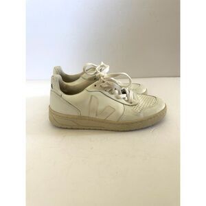 Veja V-10 Women Size 5 White Leather V Logo Casual Training Comfort Shoes